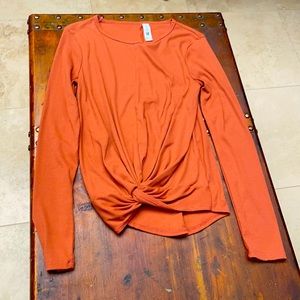 All In Motion Long Sleeve twist Yoga Athletic Top